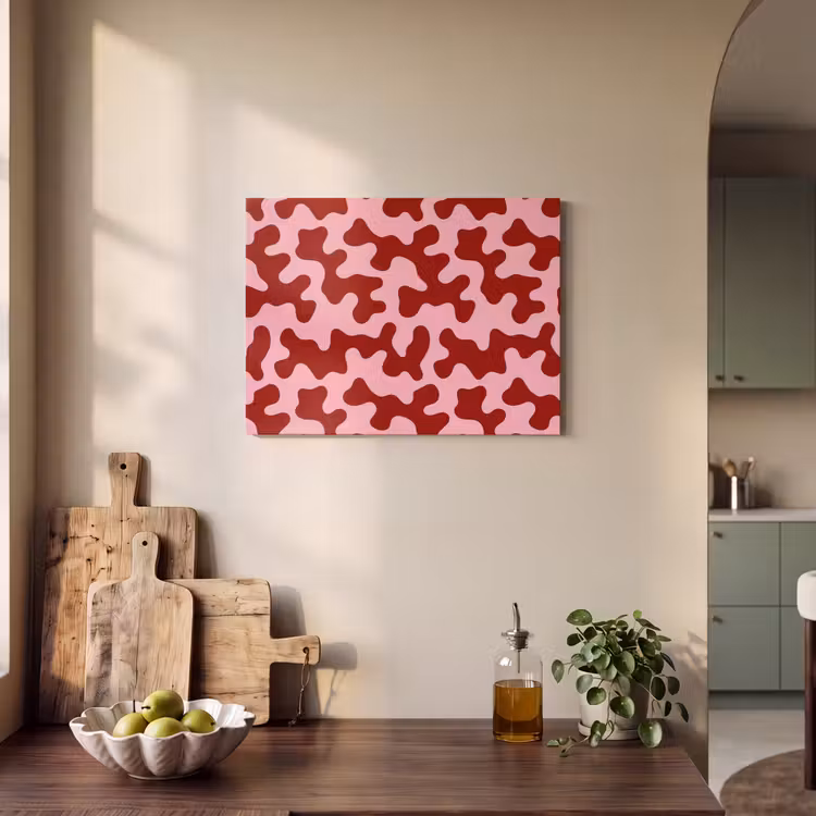 Akoestisch schilderij - Modern - Abstract - Rood — 3