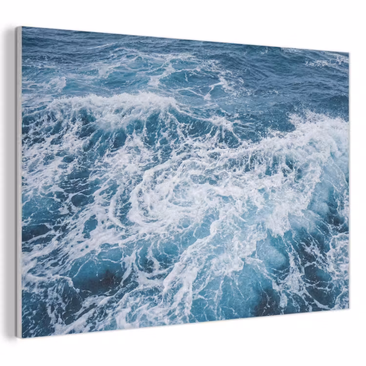 Akoestisch schilderij - Golven - Oceaan - Blauw — 1