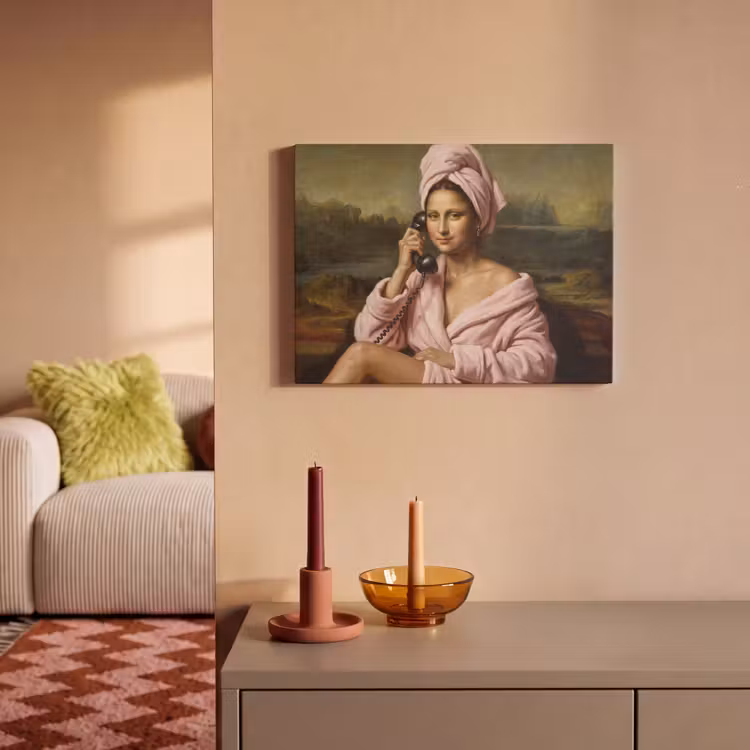 Akoestisch schilderij - Mona - Klassiek - Roze — 2