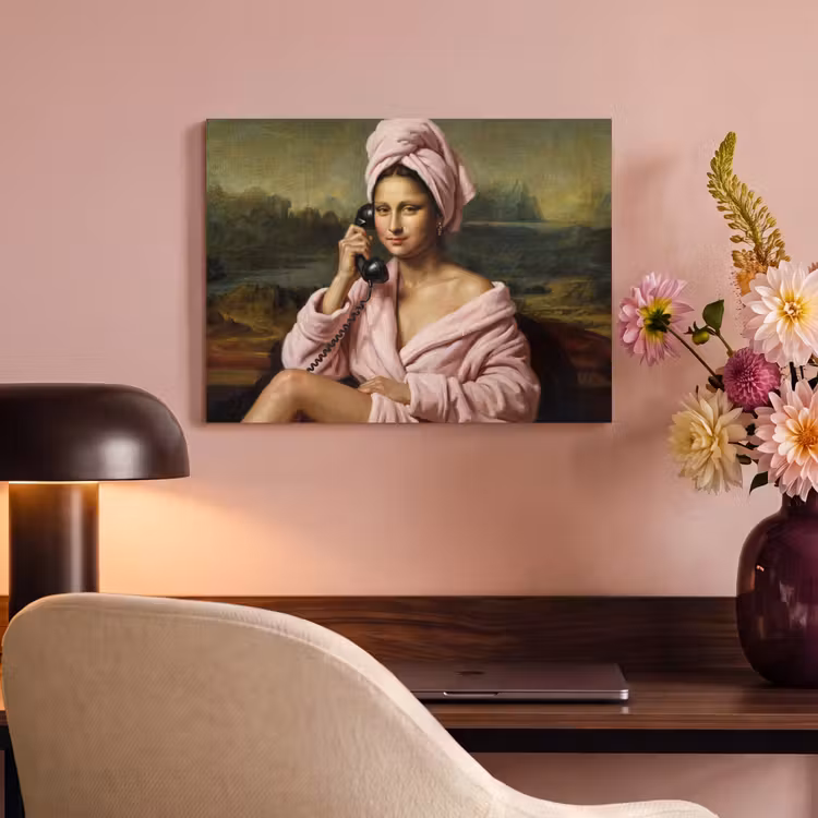 Akoestisch schilderij - Mona - Klassiek - Roze — 4