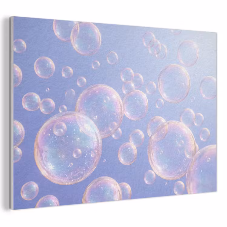 Akoestisch schilderij - Pastel - Bubbels - Dromerig — 1