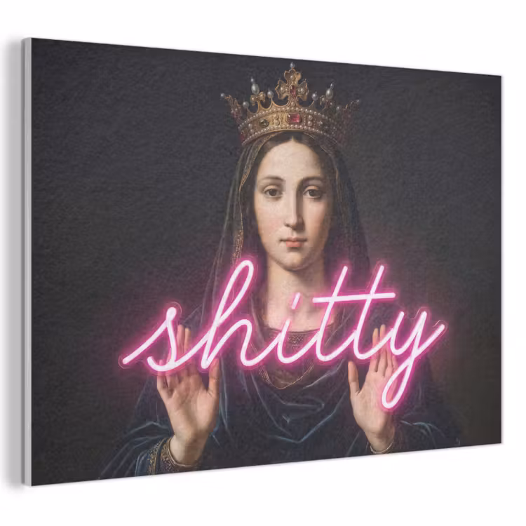 Akoestisch schilderij - Ironisch - Tekst - Neon — 1