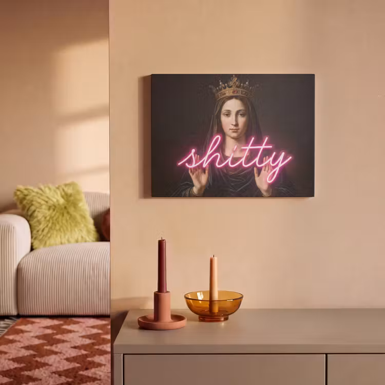 Akoestisch schilderij - Ironisch - Tekst - Neon — 2