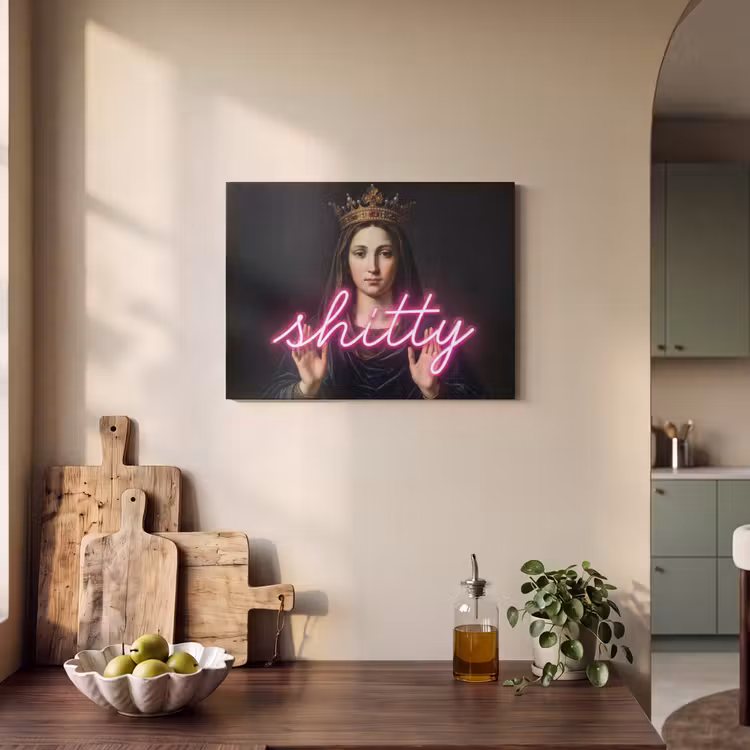 Akoestisch schilderij - Ironisch - Tekst - Neon — 3
