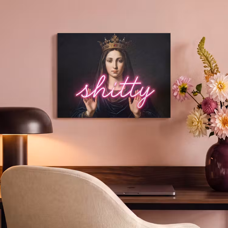 Akoestisch schilderij - Ironisch - Tekst - Neon — 4