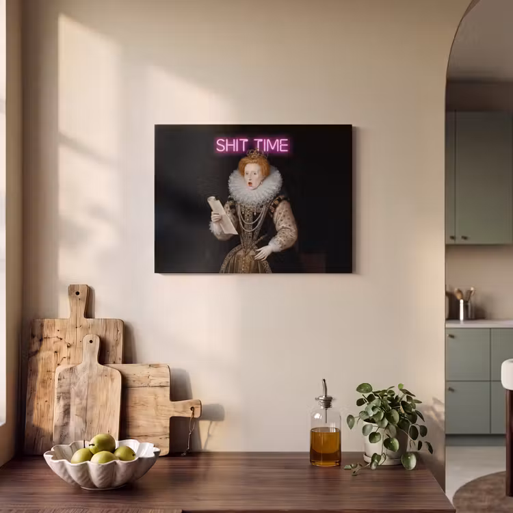 Akoestisch schilderij - Portret - Humor - Neon — 3