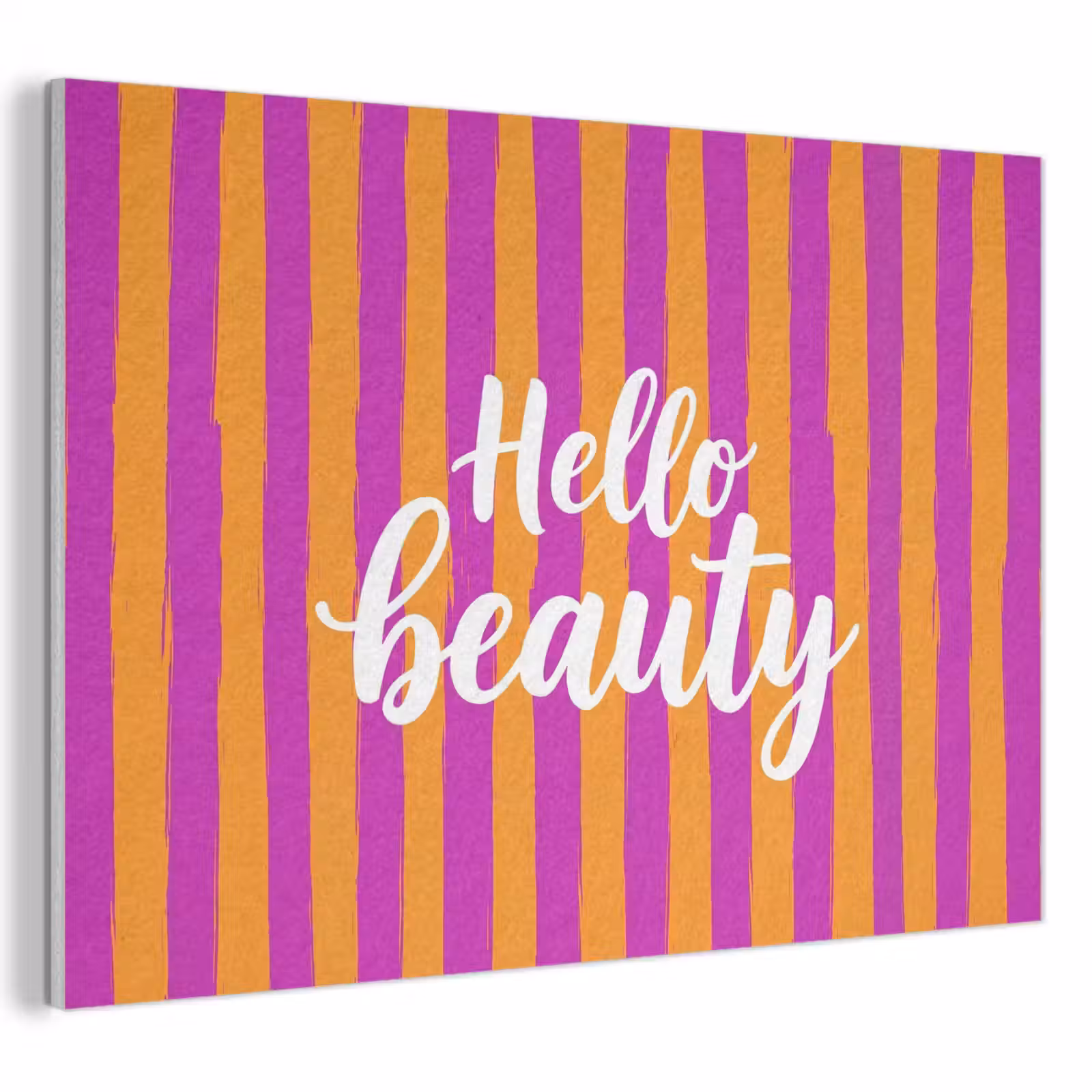 Akoestisch schilderij - Modern - Hello - Oranje — 1