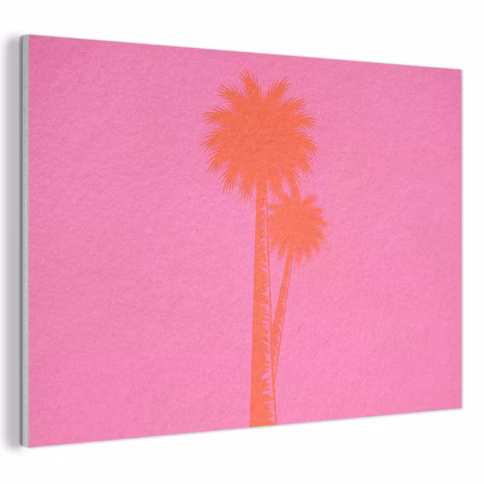 Akoestisch schilderij - Palmbomen - Modern - Roze — 1
