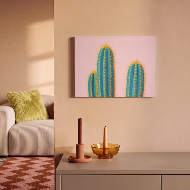 Akoestisch schilderij - Cactussen - Modern - Pastel — 2