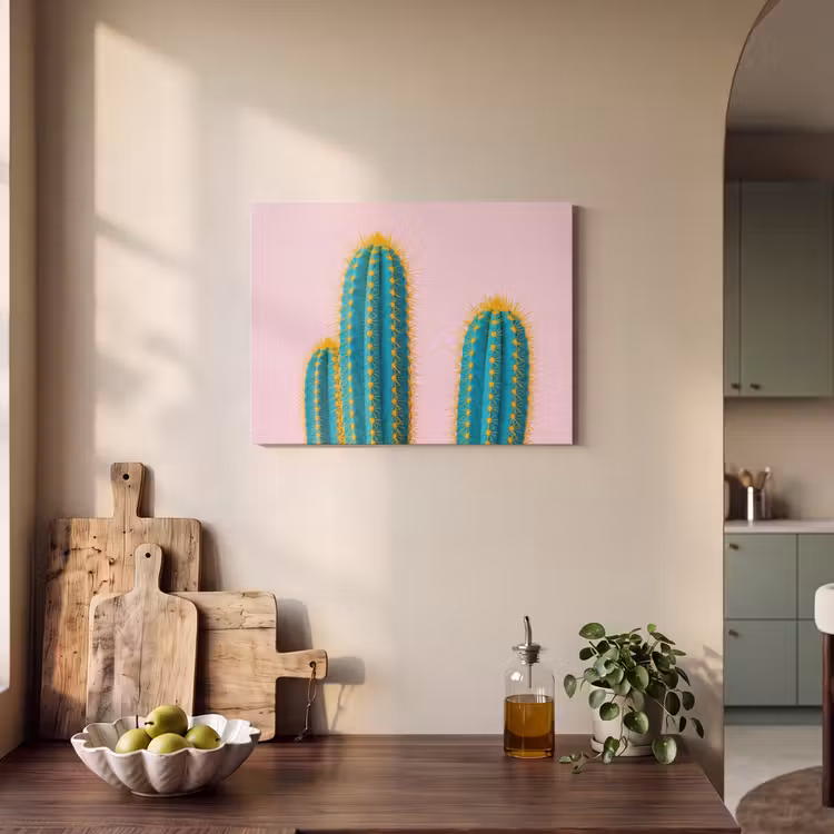 Akoestisch schilderij - Cactussen - Modern - Pastel — 3