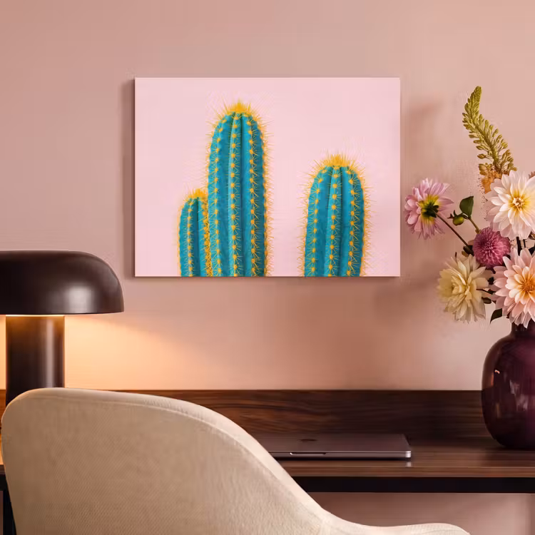 Akoestisch schilderij - Cactussen - Modern - Pastel — 4