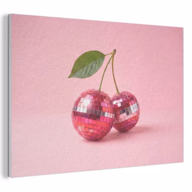 Akoestisch schilderij - Disco - Kersen - Roze — 1