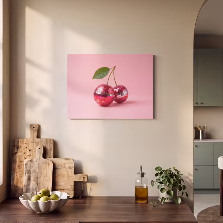 Akoestisch schilderij - Disco - Kersen - Roze — 3
