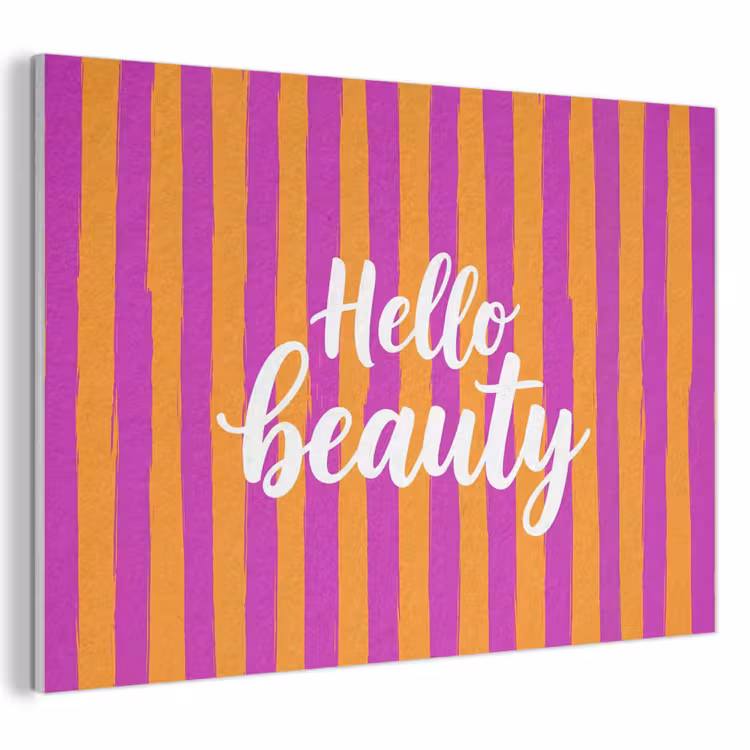 Akoestisch schilderij - Modern - Hello - Oranje — 1