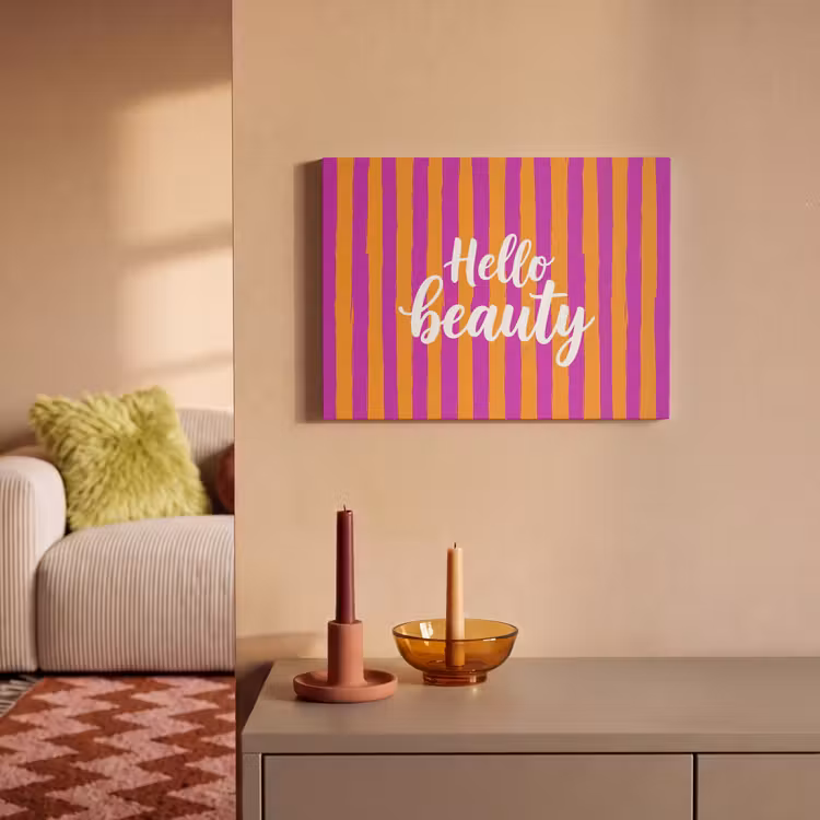 Akoestisch schilderij - Modern - Hello - Oranje — 2