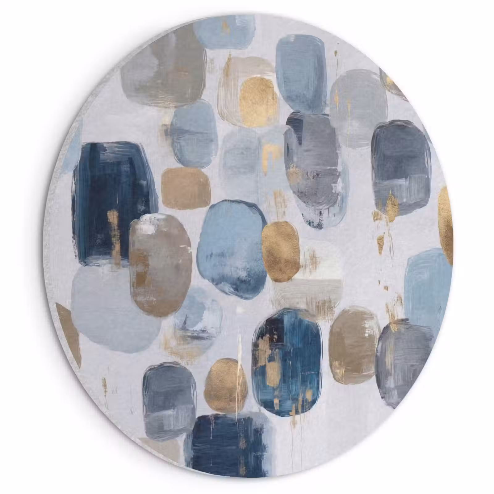 Akoestisch schilderij rond - Abstract - Goud - Vormen — 1