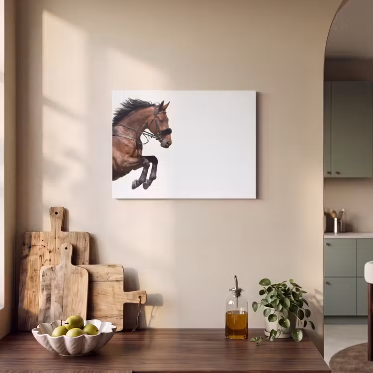Akoestisch schilderij - Paard - Springen - Modern — 3