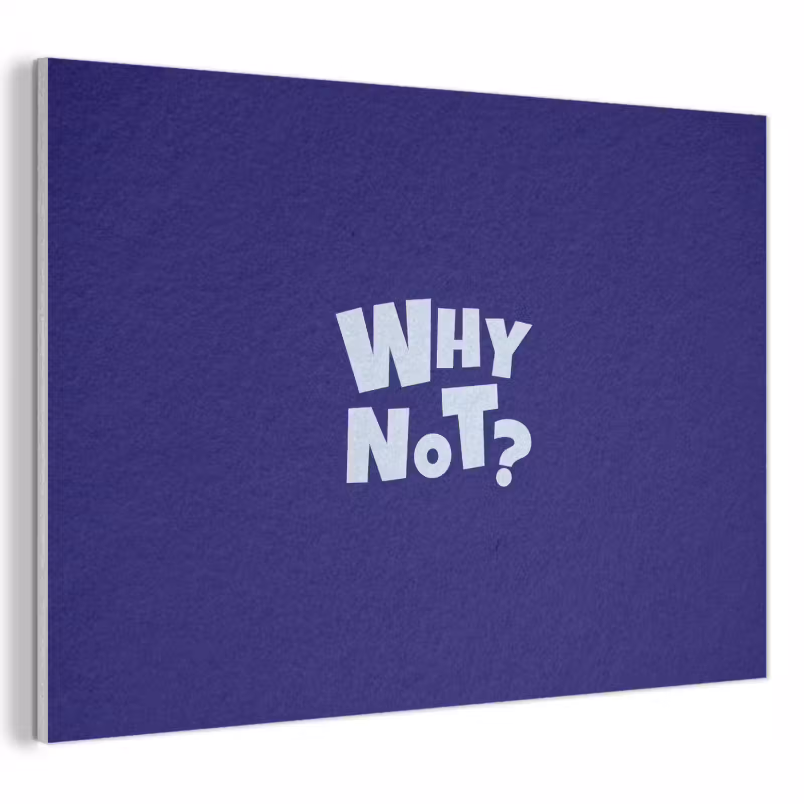 Akoestisch schilderij - Blauw - Why not - Minimalistisch — 1