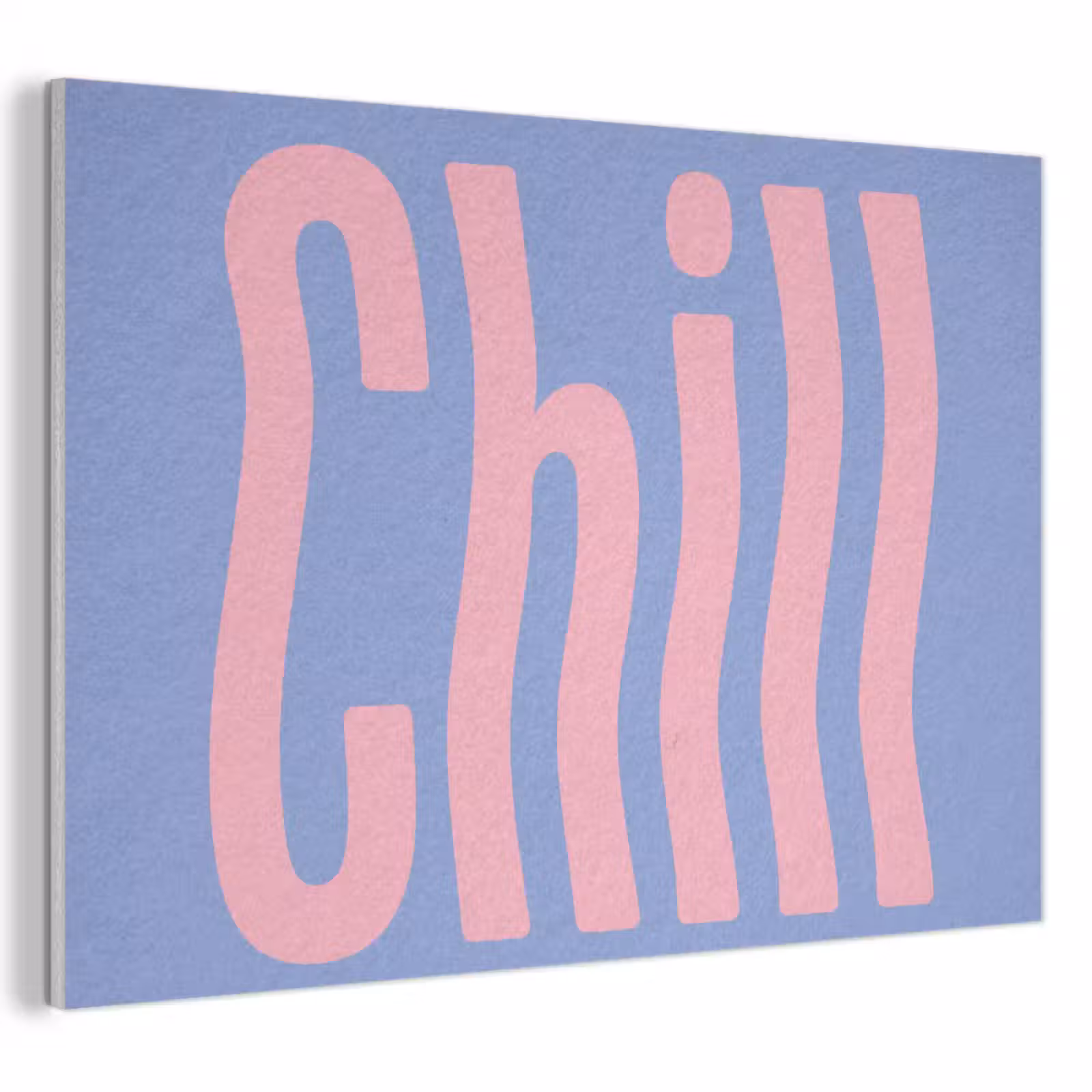 Akoestisch schilderij - Chill - Roze - Blauw - Golvend — 1