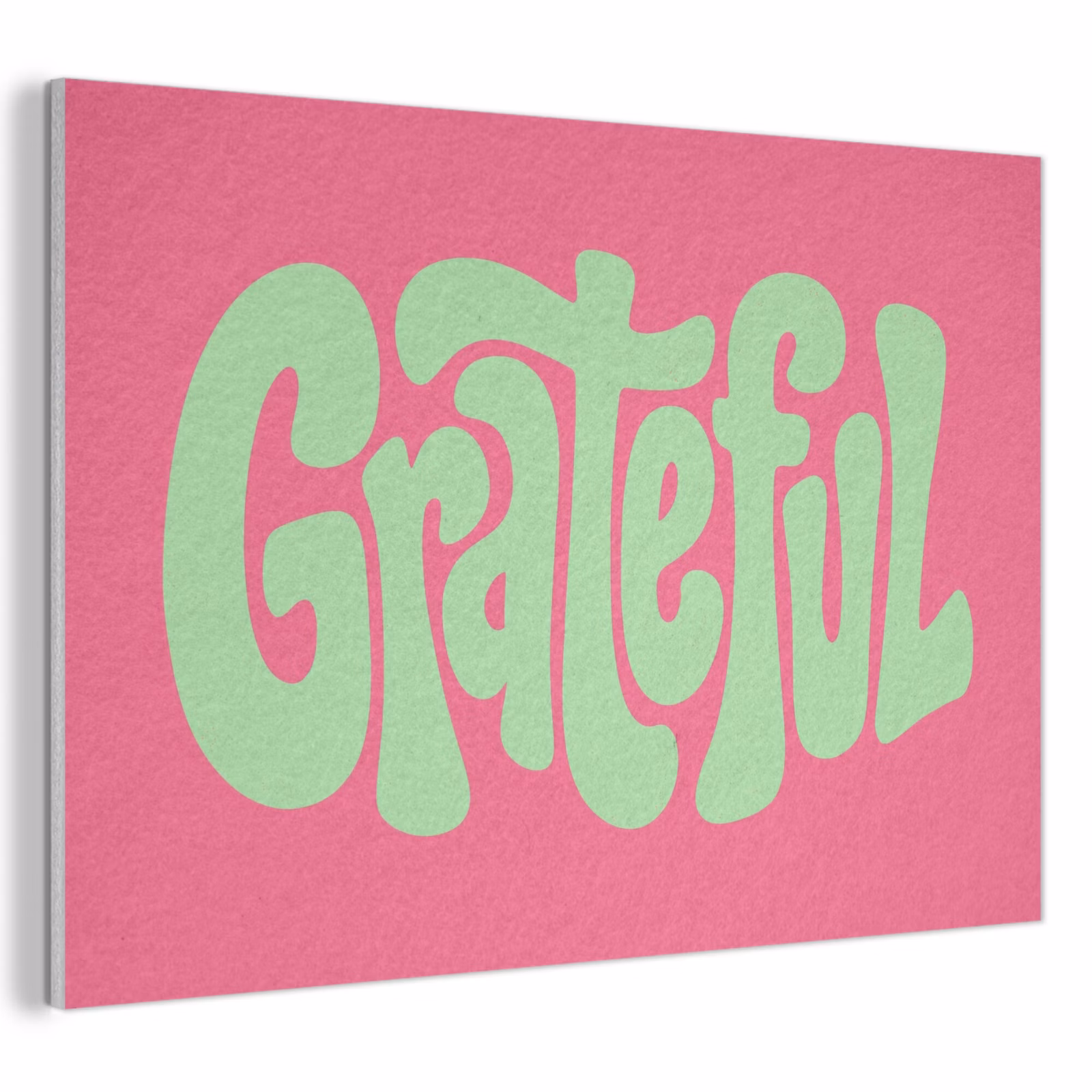 Akoestisch schilderij - Grateful - Groen - Grafisch - Vloeiend — 1