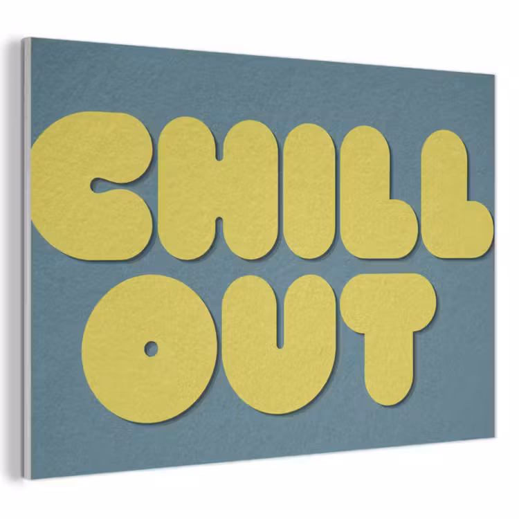 Akoestisch schilderij - Chill out - Geel - Blauw — 1