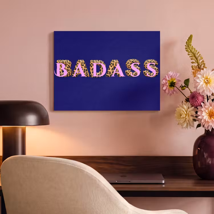 Akoestisch schilderij - Badass - Panterpint - Schaduw - Roze — 4