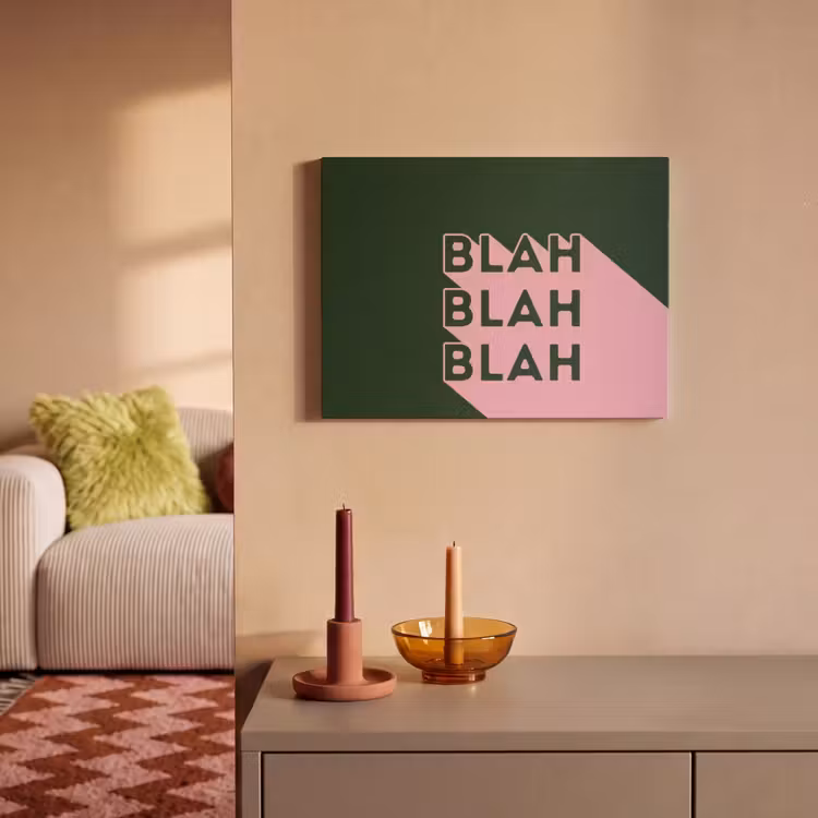 Akoestisch schilderij - Donkergroen - Tekst - Schaduw - Grafisch — 2