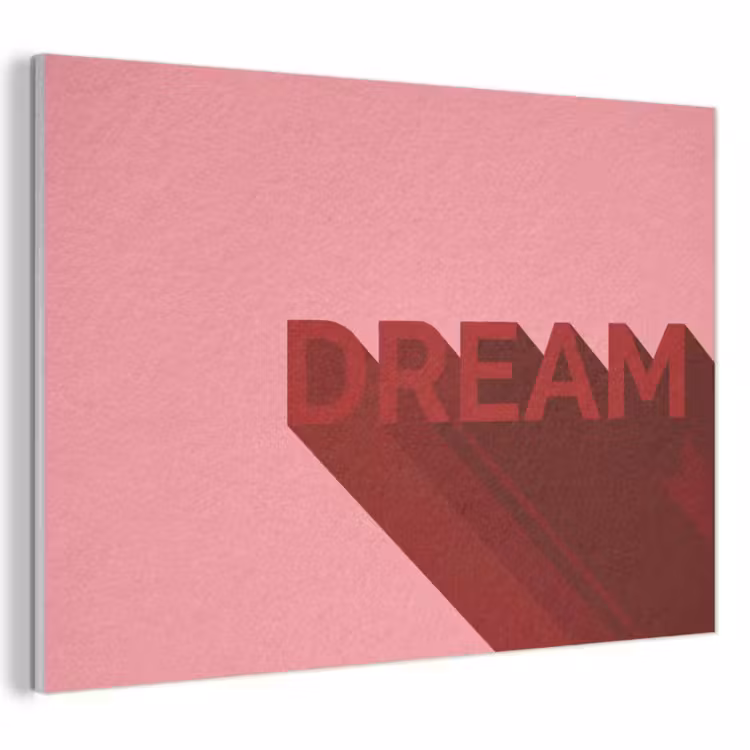 Akoestisch schilderij - Dream - 3D - Rood - Roze — 1