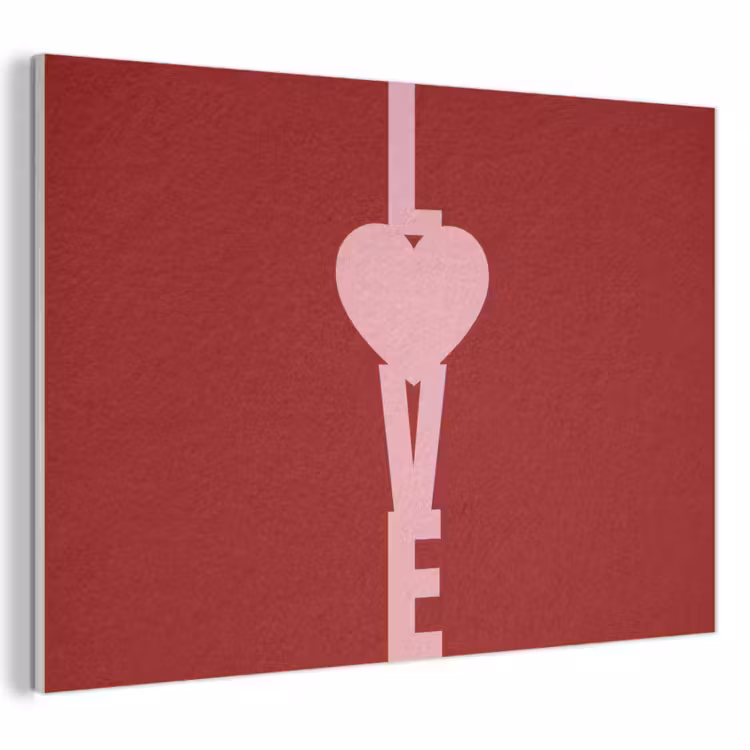 Akoestisch schilderij - Love - Hart - Rood — 1
