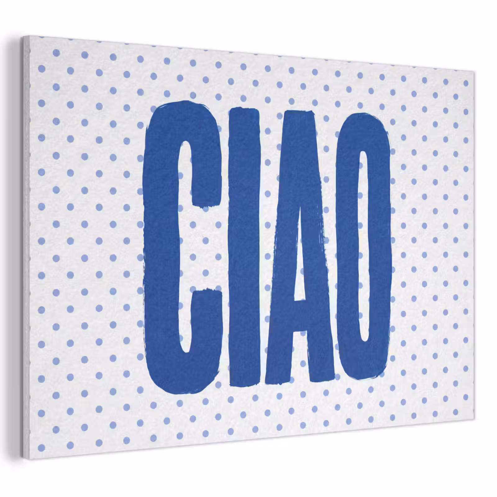 Akoestisch schilderij - Ciao - Blauw - Stippen — 1