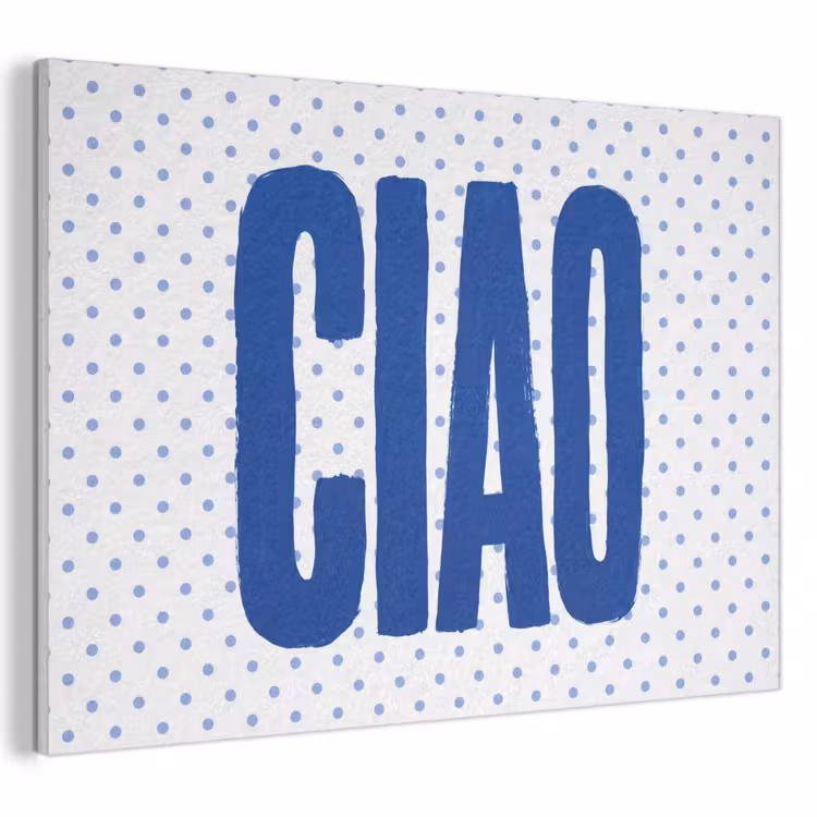Akoestisch schilderij - Ciao - Blauw - Stippen — 1