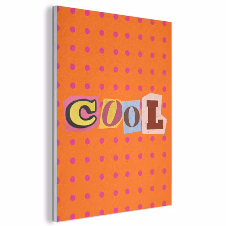 Akoestisch schilderij - Cool - Stippen - Oranje — 1