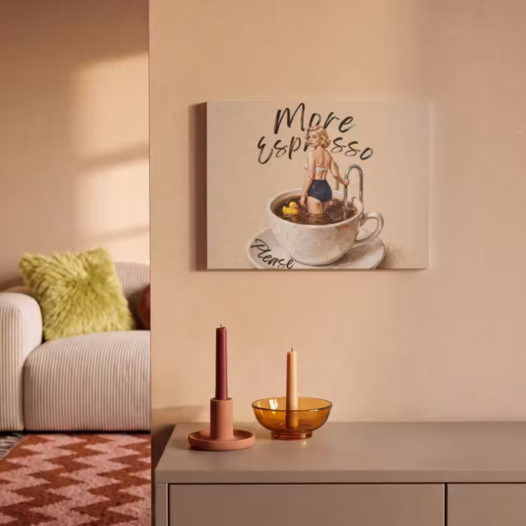 Akoestisch schilderij - More espresso - Koffie - Eend — 2
