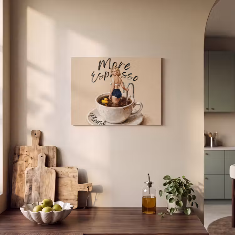 Akoestisch schilderij - More espresso - Koffie - Eend — 3