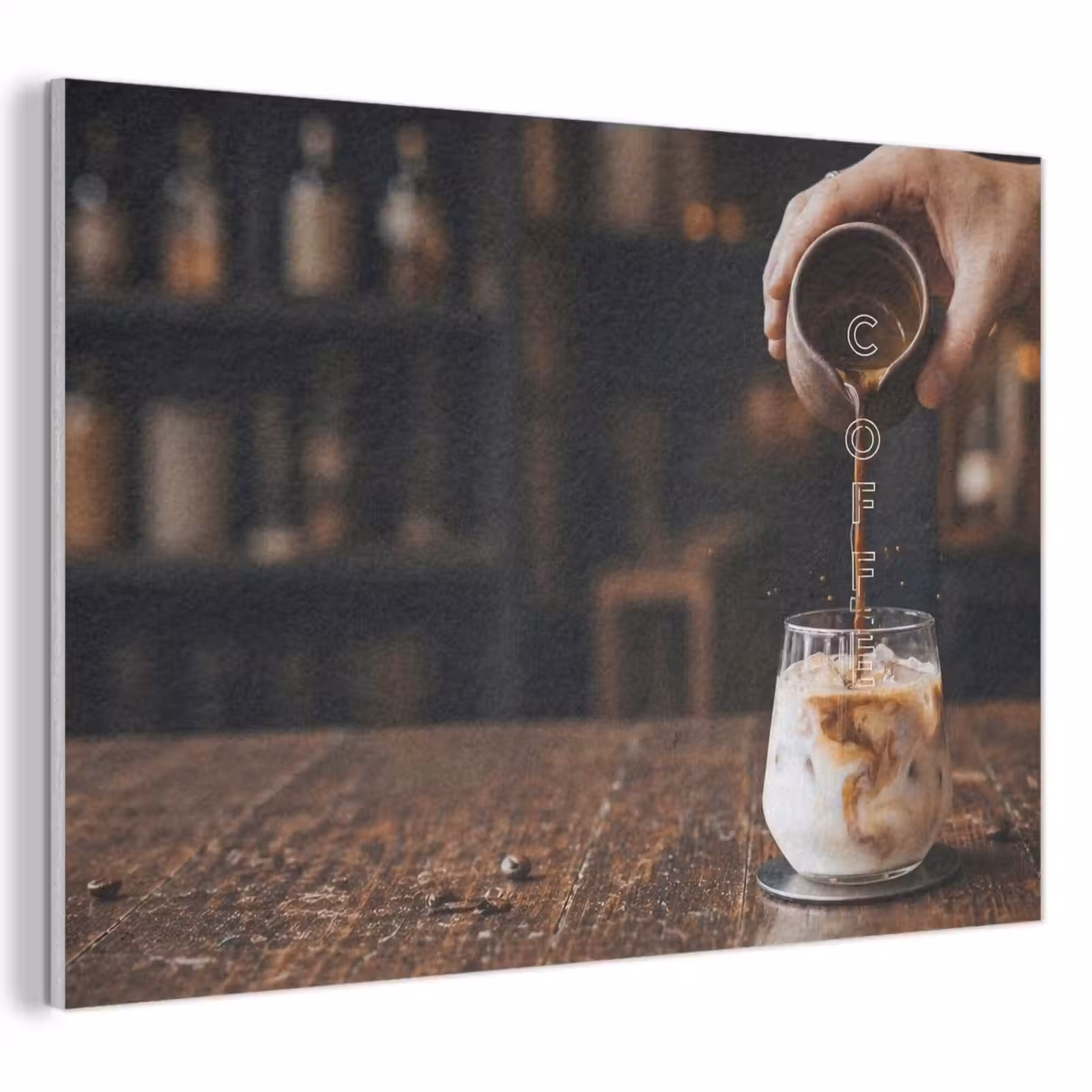 Akoestisch schilderij - Espresso - Melk - Café — 1