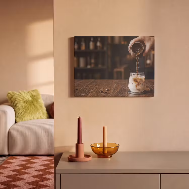 Akoestisch schilderij - Espresso - Melk - Café — 2