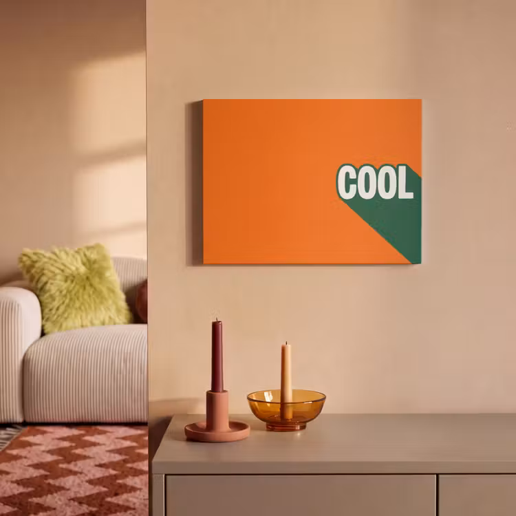 Akoestisch schilderij - Cool - Oranje - Groen — 2