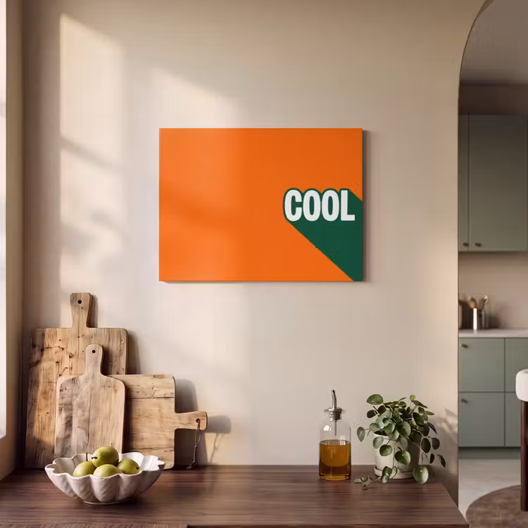 Akoestisch schilderij - Cool - Oranje - Groen — 3
