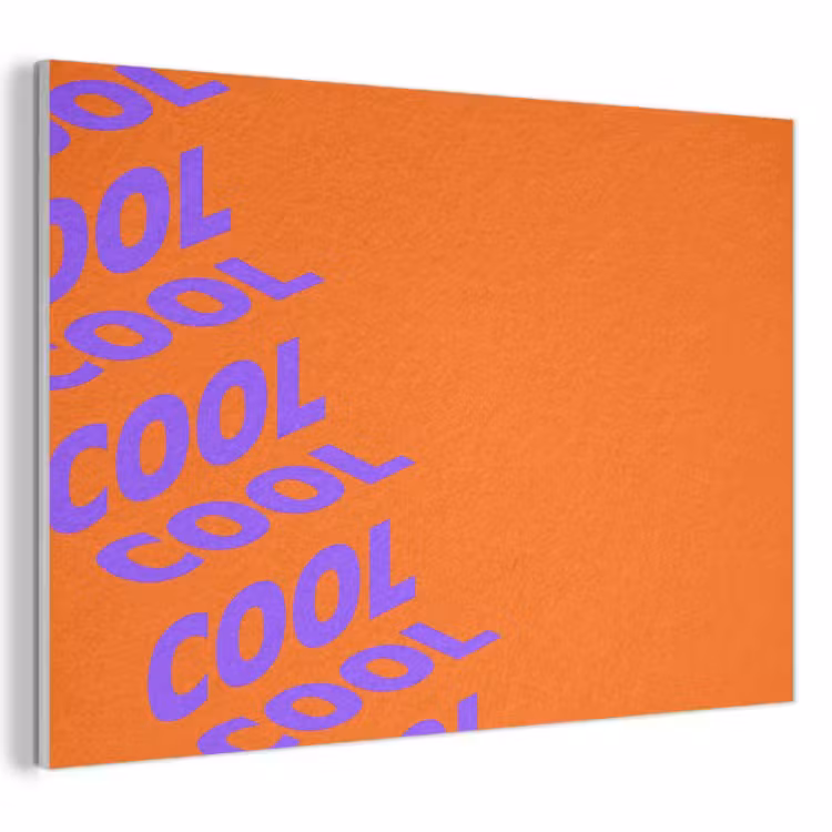 Akoestisch schilderij - Cool - Paars - Oranje — 1