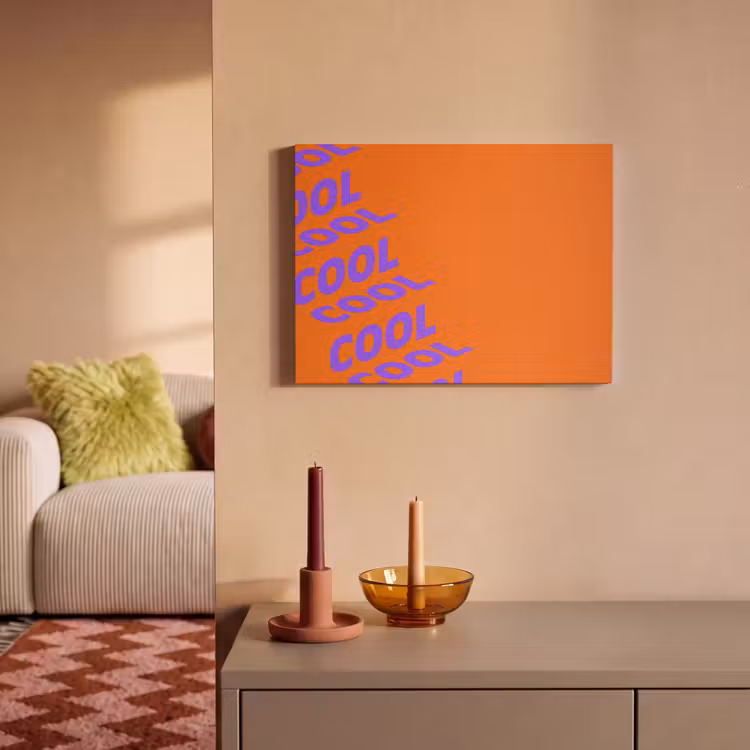 Akoestisch schilderij - Cool - Paars - Oranje — 2