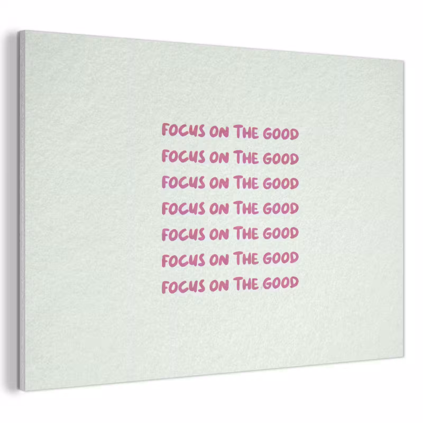 Akoestisch schilderij - Focus on the good - Roze — 1
