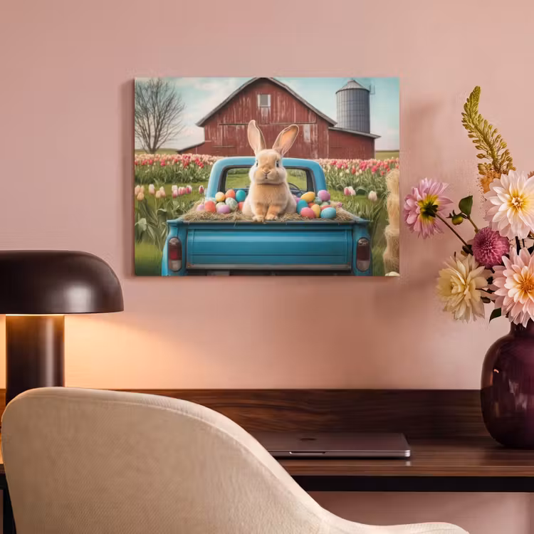 Akoestisch schilderij - Konijn - Boerderij - Eieren — 4