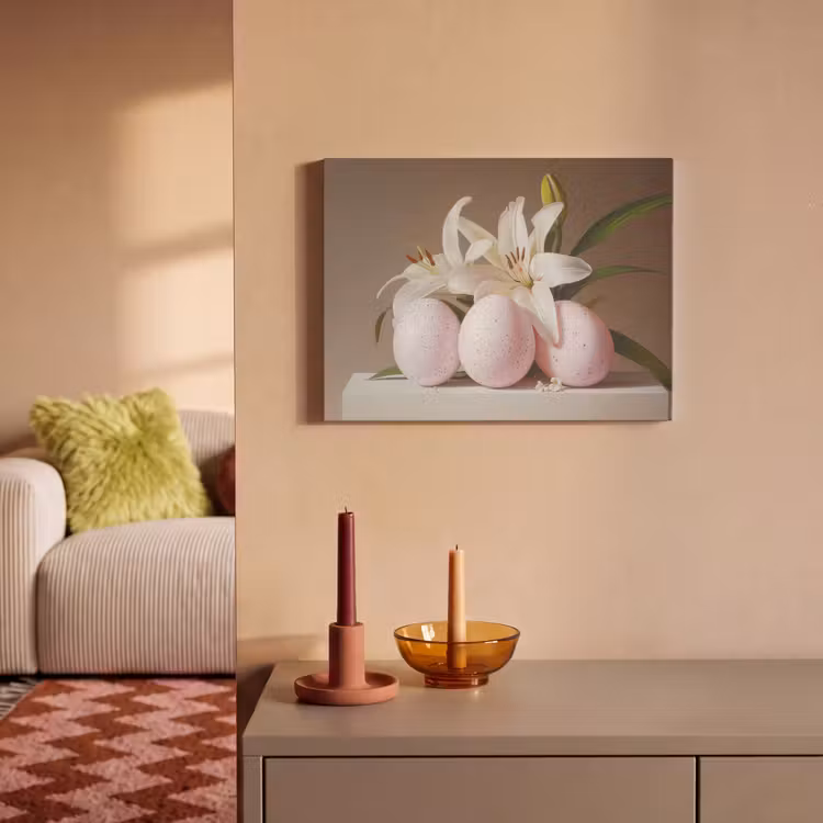 Akoestisch schilderij - Lelies - Eieren - Pasen — 2