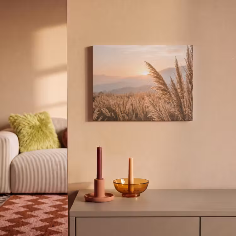 Akoestisch schilderij - Gras - Veld - Zon - Natuur — 2