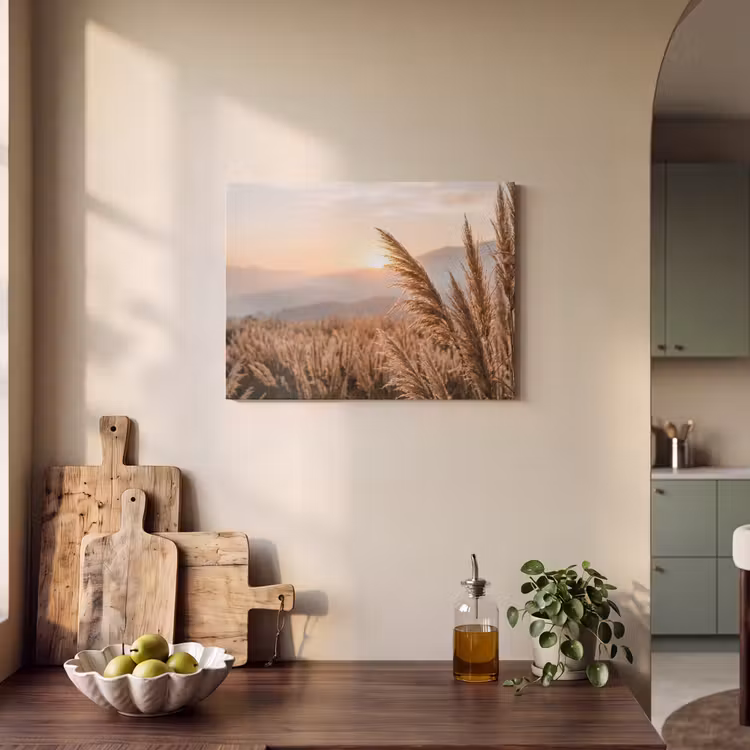 Akoestisch schilderij - Gras - Veld - Zon - Natuur — 3
