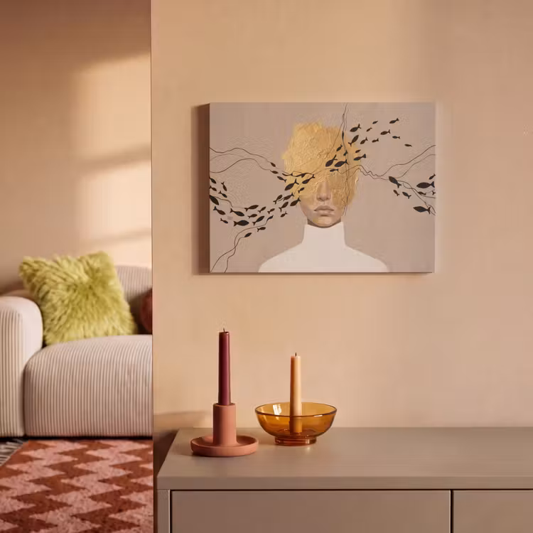 Akoestisch schilderij - Modern - Vrouw - Goud — 2