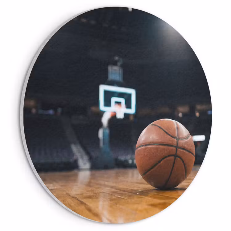 Akoestisch schilderij rond - Basketbal - Arena - Sport — 1