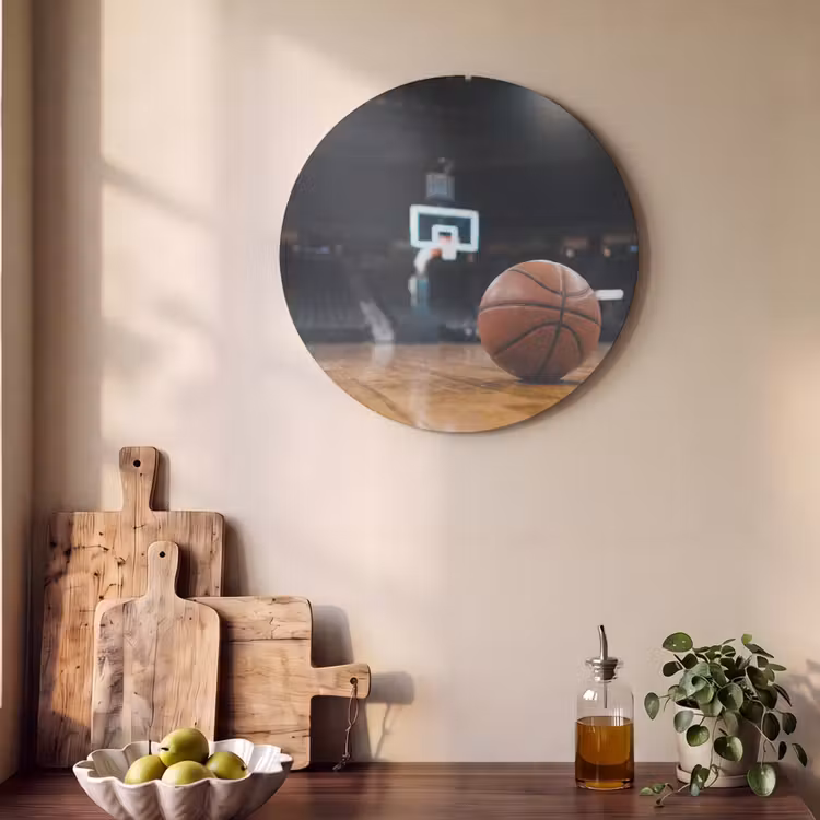 Akoestisch schilderij rond - Basketbal - Arena - Sport — 4