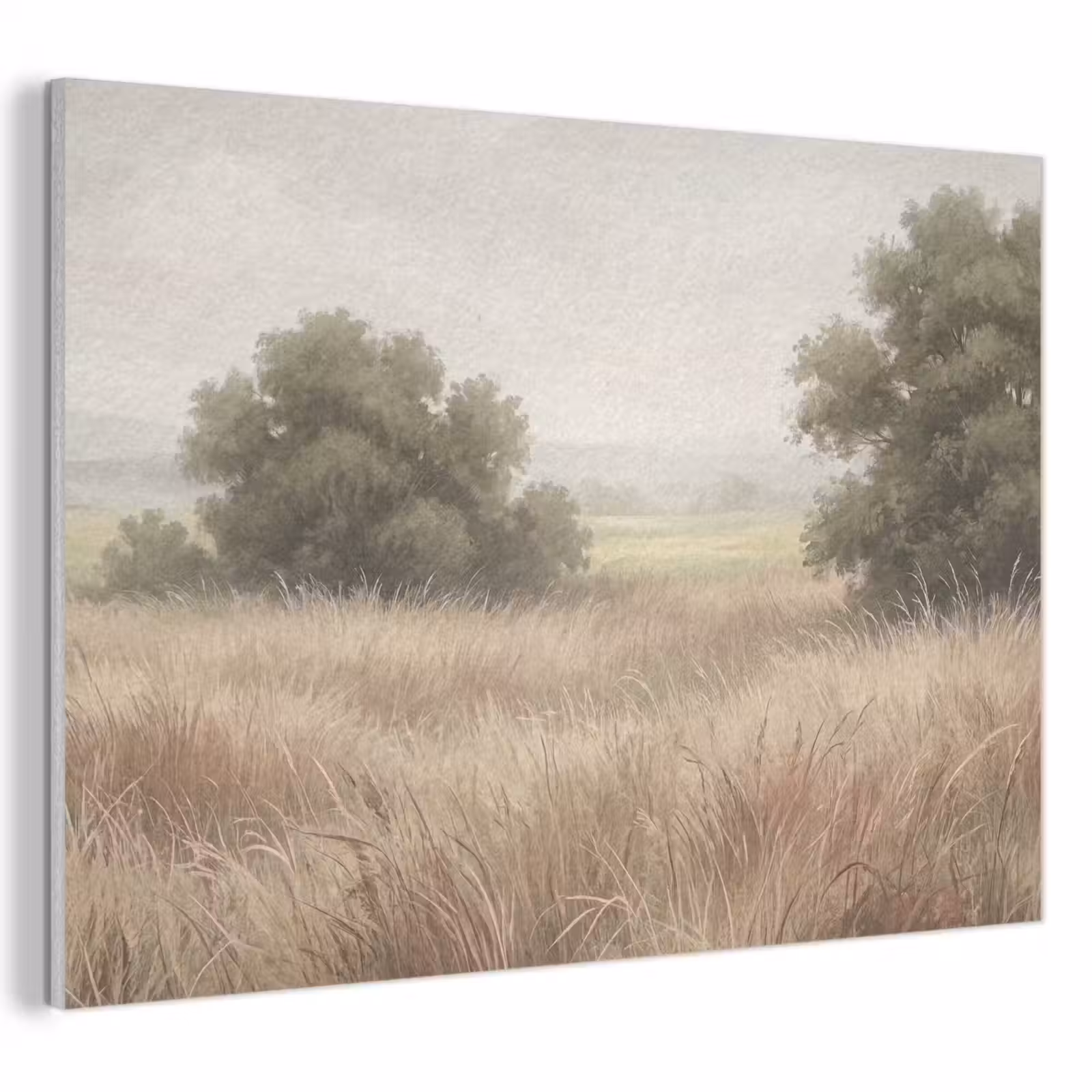 Akoestisch schilderij - Landschap - Minimalistisch - Beige — 1