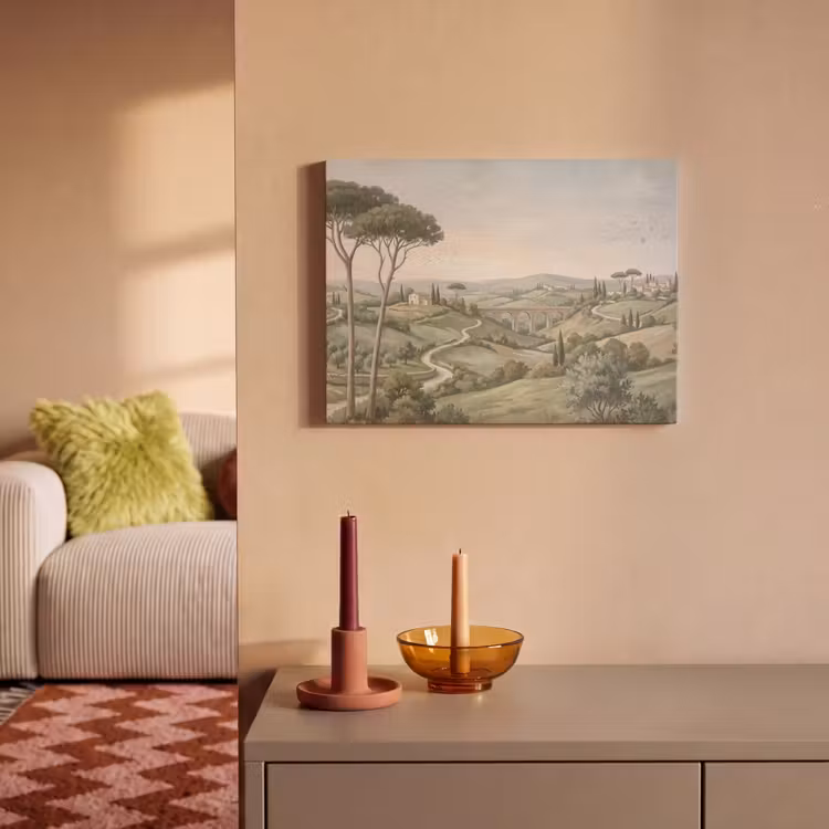 Akoestisch schilderij - Landschap - Heuvels - Zandpad - Groen — 2